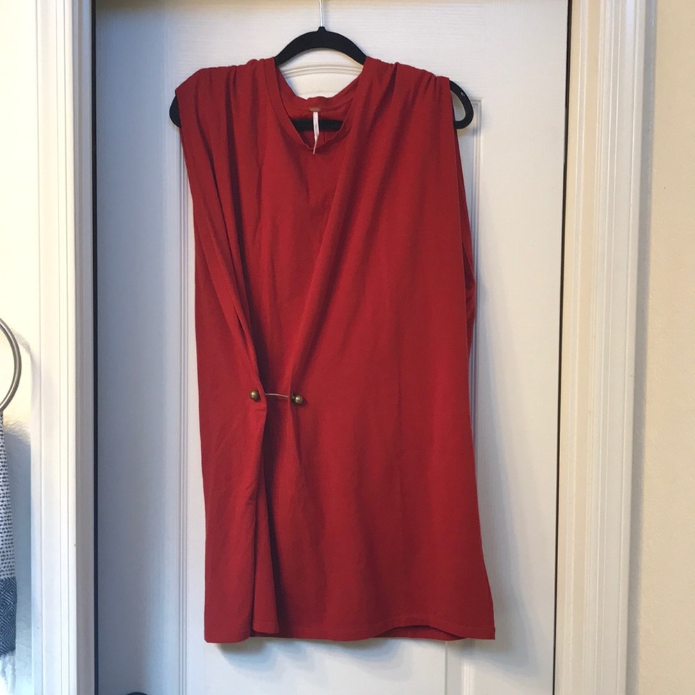 Free People red/rust tunic - NWOT!